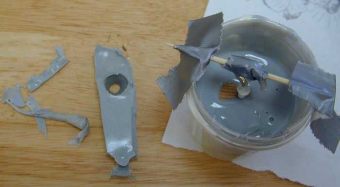  Check the level of the RTV Rubber