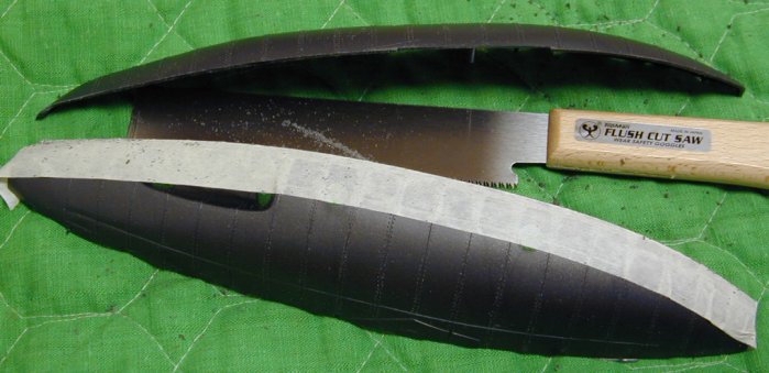 The hull parts separated