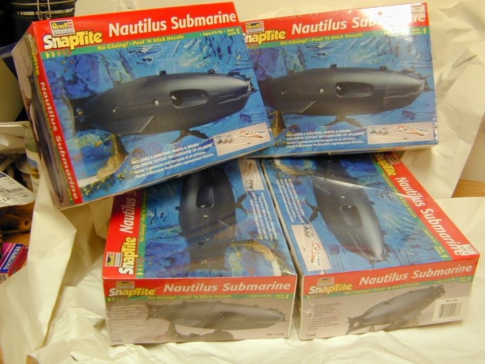 A small pile of Nautilus models