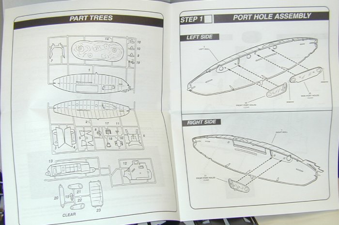 Instruction manual for the model kit