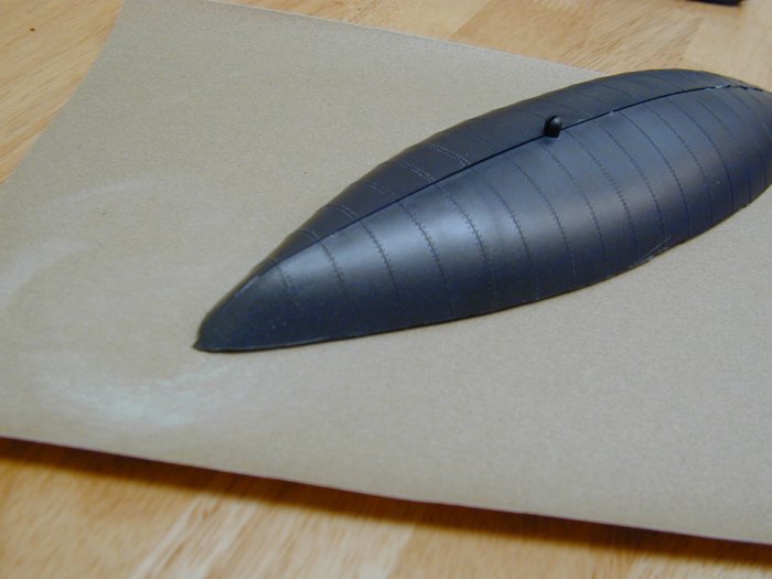 Sanding the parts flush to surface