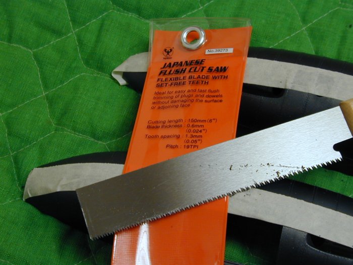 Japanese flexible flush cut saw
